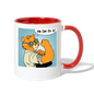 We Can Do It - Cat - Contrast Coffee Mug - white/red