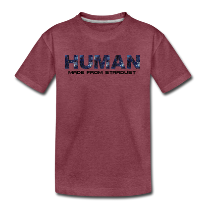 Human - Stardust - Kids' Premium T-Shirt - heather burgundy