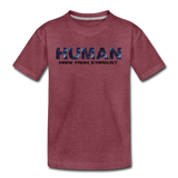 Human - Stardust - Kids' Premium T-Shirt - heather burgundy