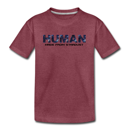 Human - Stardust - Toddler Premium T-Shirt - heather burgundy