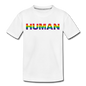 Human - Rainbow - Kids' Premium T-Shirt - white