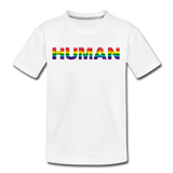 Human - Rainbow - Kids' Premium T-Shirt - white