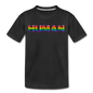 Human - Rainbow - Kids' Premium T-Shirt - black