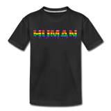 Human - Rainbow - Kids' Premium T-Shirt - black
