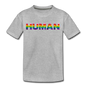 Human - Rainbow - Kids' Premium T-Shirt - heather gray