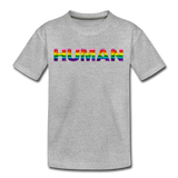 Human - Rainbow - Kids' Premium T-Shirt - heather gray