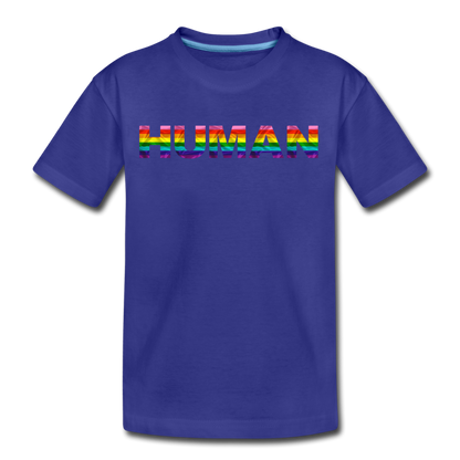 Human - Rainbow - Kids' Premium T-Shirt - royal blue