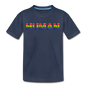 Human - Rainbow - Kids' Premium T-Shirt - navy