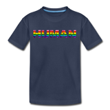 Human - Rainbow - Kids' Premium T-Shirt - navy