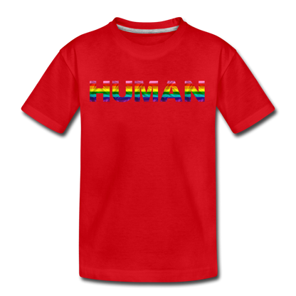 Human - Rainbow - Kids' Premium T-Shirt - red