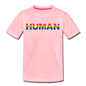 Human - Rainbow - Kids' Premium T-Shirt - pink