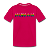 Human - Rainbow - Kids' Premium T-Shirt - dark pink