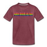 Human - Rainbow - Kids' Premium T-Shirt - heather burgundy