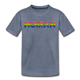 Human - Rainbow - Kids' Premium T-Shirt - heather blue