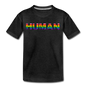 Human - Rainbow - Kids' Premium T-Shirt - charcoal gray