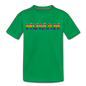 Human - Rainbow - Kids' Premium T-Shirt - kelly green