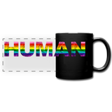 Human - Rainbow - Full Color Panoramic Mug - black