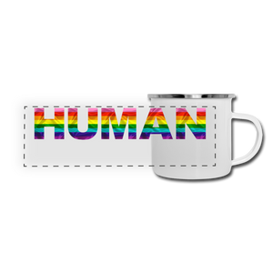Human - Rainbow - Camper Mug - white