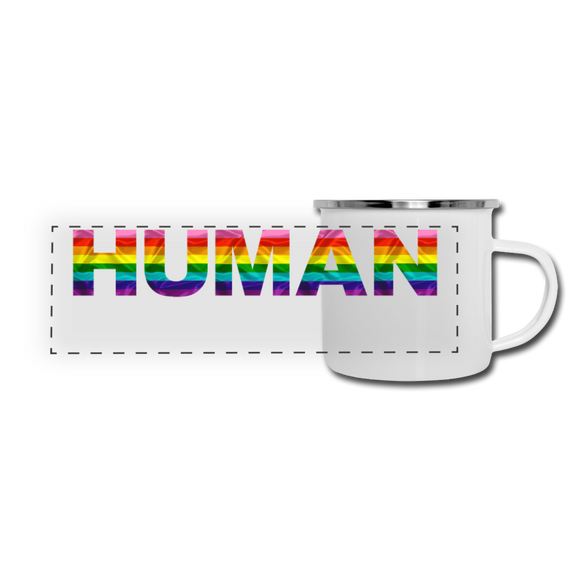 Human - Rainbow - Camper Mug - white