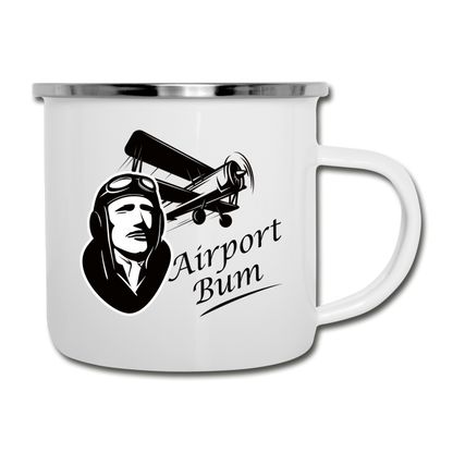 Airport Bum - Camper Mug - white