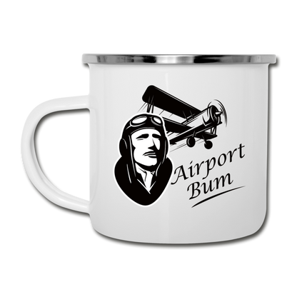 Airport Bum - Camper Mug - white