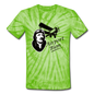 Airport Bum - Unisex Tie Dye T-Shirt - spider lime green