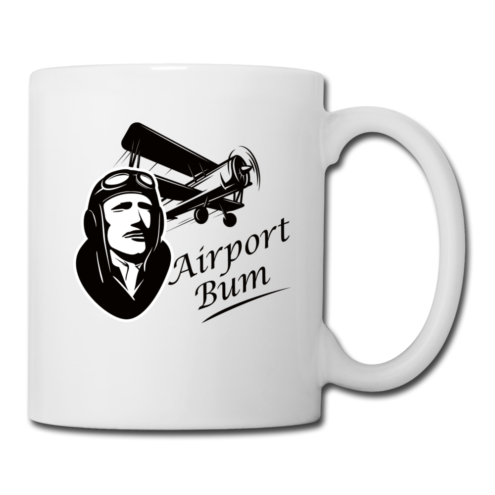 Airport Bum - Coffee/Tea Mug - white