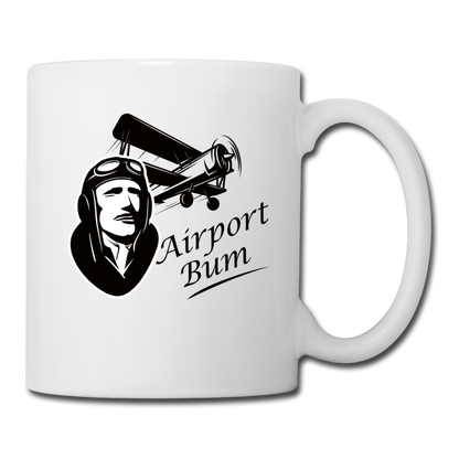 Airport Bum - Coffee/Tea Mug - white