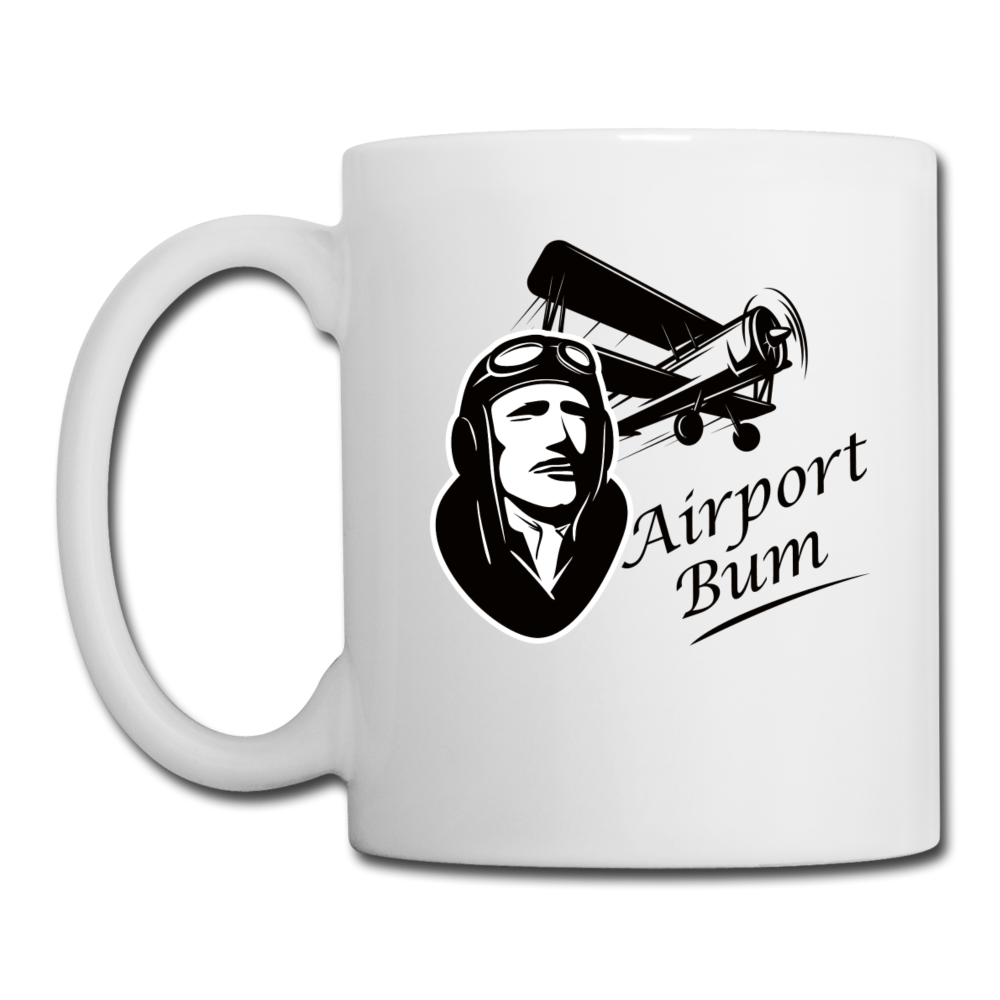 Airport Bum - Coffee/Tea Mug - white