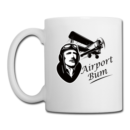 Airport Bum - Coffee/Tea Mug - white