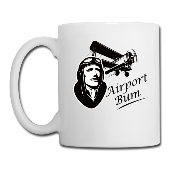 Airport Bum - Coffee/Tea Mug - white