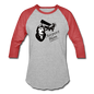 Airport Bum - Baseball T-Shirt - heather gray/red