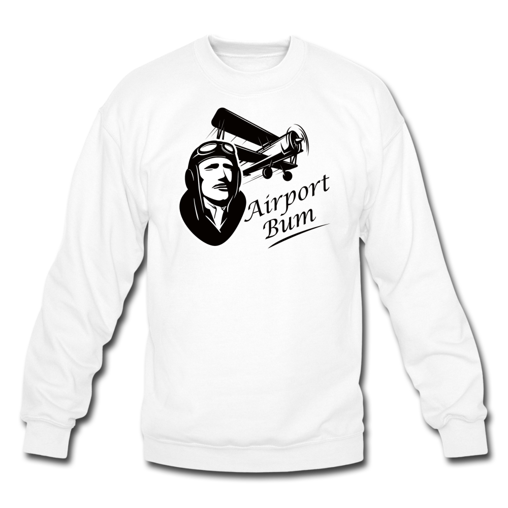 Airport Bum - Crewneck Sweatshirt - white