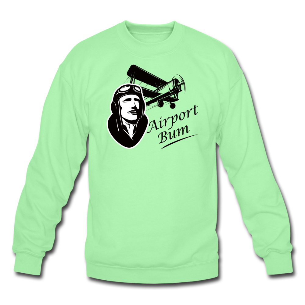 Airport Bum - Crewneck Sweatshirt - lime