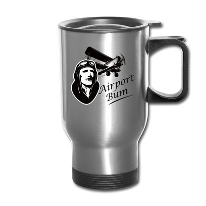 Airport Bum - Travel Mug - silver