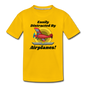 Easily Distracted - Red Taildragger - Toddler Premium T-Shirt - sun yellow