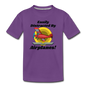 Easily Distracted - Red Taildragger - Toddler Premium T-Shirt - purple