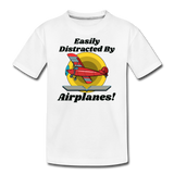 Easily Distracted - Red Taildragger - Kids' Premium T-Shirt - white
