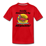 Easily Distracted - Red Taildragger - Kids' Premium T-Shirt - red