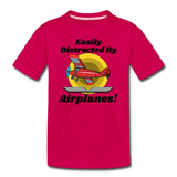 Easily Distracted - Red Taildragger - Kids' Premium T-Shirt - dark pink