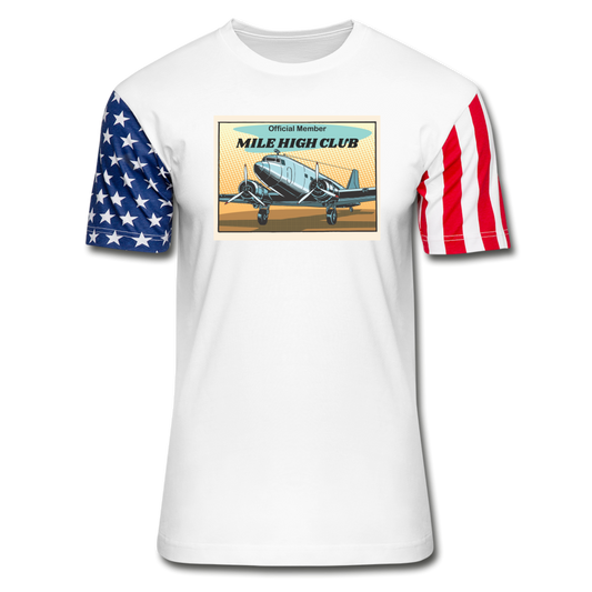 Mile High Club - DC3 - Stars & Stripes T-Shirt - white