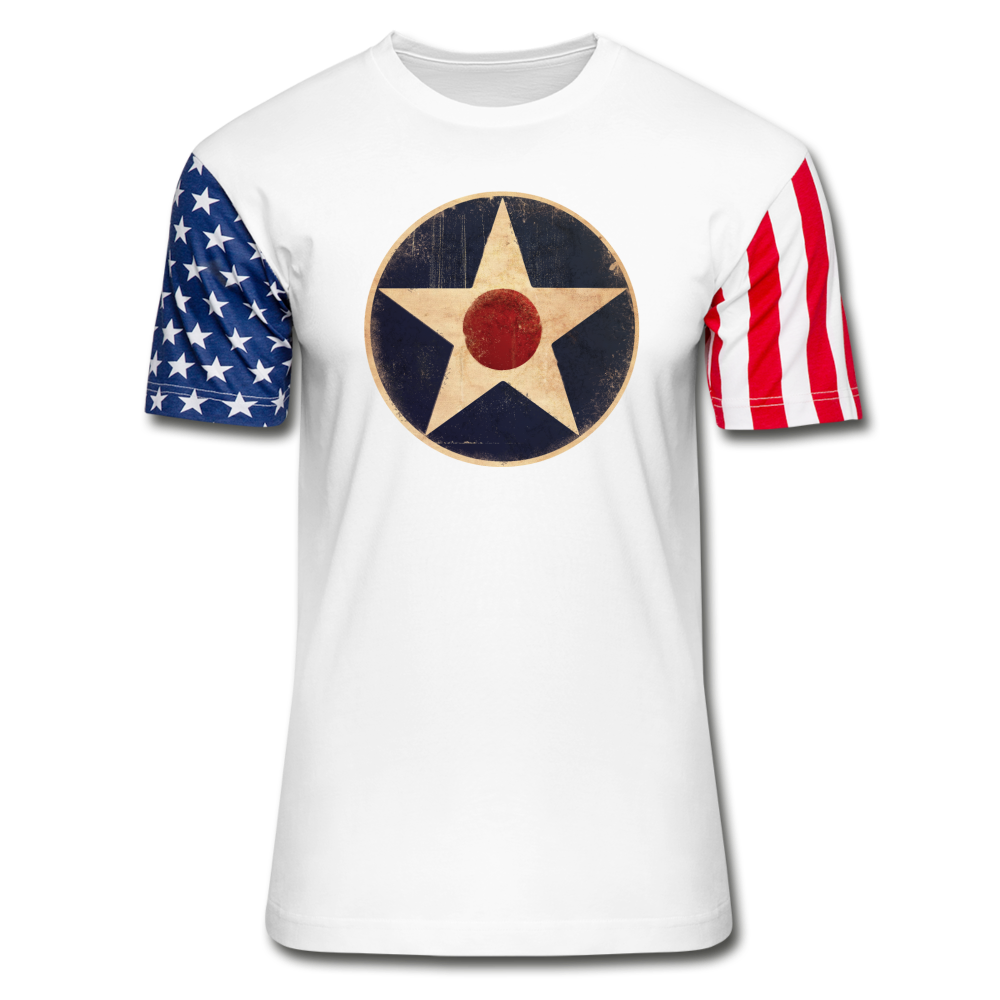 Air Corps Logo - Stars & Stripes T-Shirt - white