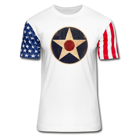 Air Corps Logo - Stars & Stripes T-Shirt - white