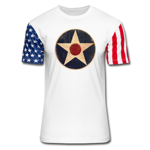 Air Corps Logo - Stars & Stripes T-Shirt - white