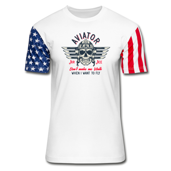 Aviator - Air Ace - Stars & Stripes T-Shirt - white