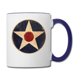 Air Corps Logo - Contrast Coffee Mug - white/cobalt blue