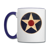 Air Corps Logo - Contrast Coffee Mug - white/cobalt blue