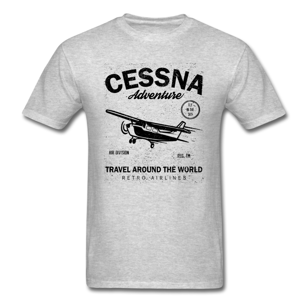 Cessna Adventure - Black - Unisex Classic T-Shirt - heather gray