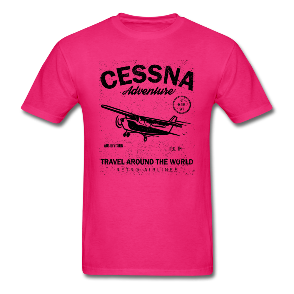 Cessna Adventure - Black - Unisex Classic T-Shirt - fuchsia