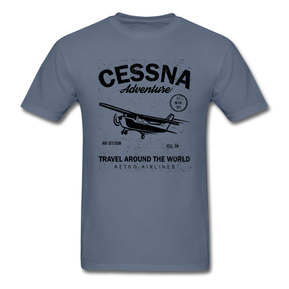 Cessna Adventure - Black - Unisex Classic T-Shirt - denim